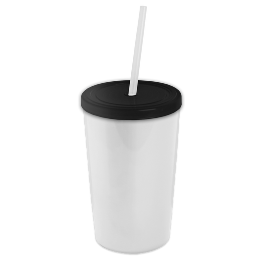 16 oz. Sentinel Acrylic Tumbler with Lid and Straw