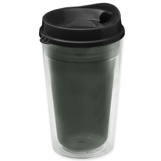16 oz. Double-Wall Insulated Transparent Tumbler with Auto Sip Lid