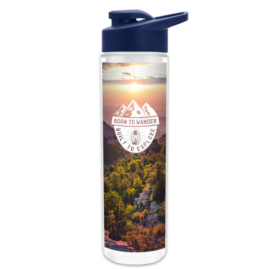 The Chiller Full Color Wrap - 16 Oz. Insulated Bottle with Drink Thru Lid